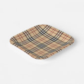 Scottish Tartan Pattern Pappteller (Gewinkelt)