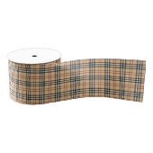Scottish Tartan Pattern Ripsband (Spule)
