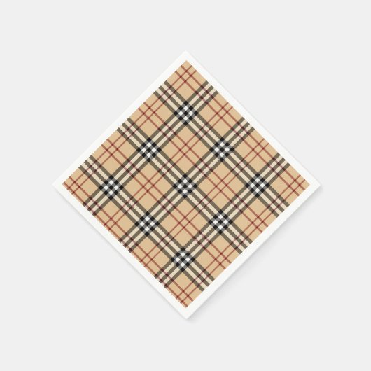 Scottish Tartan Pattern Serviette (Ecke)