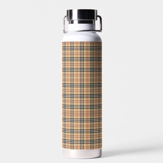 Scottish Tartan Pattern Trinkflasche (Rückseite)