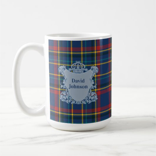 Scottish Tartan Plaid Clan Vintage Pattern Kaffeetasse (Links)
