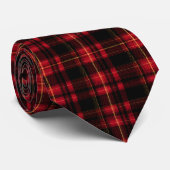 Scottish Tartan Plaid Custom Necktie Krawatte (Gerollt)