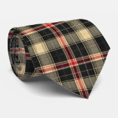 Scottish Tartan Plaid Custom Necktie Krawatte (Gerollt)