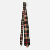 Scottish Tartan Plaid Custom Necktie Krawatte (Rückseite)