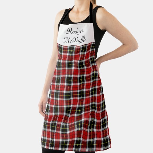 Scottish Tartan Red and Black Pattern Schürze (InSitu)
