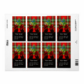 SCOTTISH TARTAN, ROT BOW UND CHRISTMAS BAUM (Vorne)