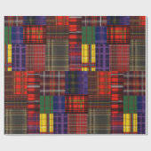 Scottish Tartan Swatch Geschenkpapier (Flach)