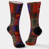 Scottish Tartan Swatch Socken (Gewinkelt)