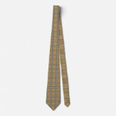 Scottish Tartan Tan Custom Necktie Krawatte (Vorderseite)