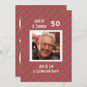 Scottish Tartan Themed Celebration Party Einladung (Vorne/Hinten)