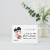 Scottish Tartan Thistle Blume Niedlich Baby Shower Begleitkarte (Stehend Vorderseite)