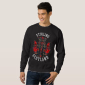 Scottish Tartan Thistle Emblem Stirling Scotland Sweatshirt (Vorne ganz)