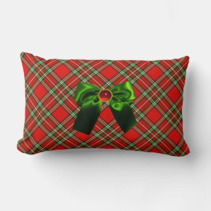 SCOTTISH TARTAN UND RED GREEN BOWS CHRISTMAS PARTY LENDENKISSEN