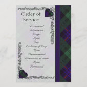 Scottish Tartan Wedding Program - Armstrong Programm (Rückseite)