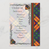 Scottish Tartan Wedding Program - Buchanan Programm (Rückseite)
