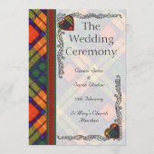 Scottish Tartan Wedding Program - Buchanan Programm (Vorderseite)