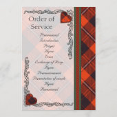 Scottish Tartan Wedding Program - Cunningham Programm (Rückseite)