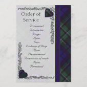 Scottish Tartan Wedding Program - Maccallum Programm (Rückseite)