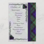 Scottish Tartan Wedding Program - Macewen Programm (Rückseite)