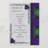 Scottish Tartan Wedding Program - Mackenzie Programm (Rückseite)
