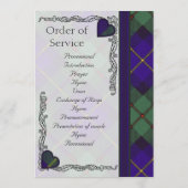Scottish Tartan Wedding Program Macleod of Harris Programm (Rückseite)
