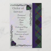 Scottish Tartan Wedding Program - Morrison Programm (Rückseite)