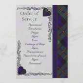Scottish Tartan Wedding Program - Murray Programm (Rückseite)