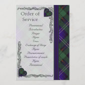 Scottish Tartan Wedding Program - Urquart Programm (Rückseite)