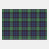 Scottish Tartans Black Watch, Malcolm, Buchanan Geschenkpapier Set (Vorderseite)