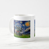 Scottish Terrier 12c - Starry Night Kaffeetasse (Vorderseite Links)
