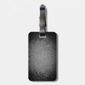 Scottish Terrier, 2 Silhouetten, Granitsilber Gepäckanhänger (Rückseite vertikal)