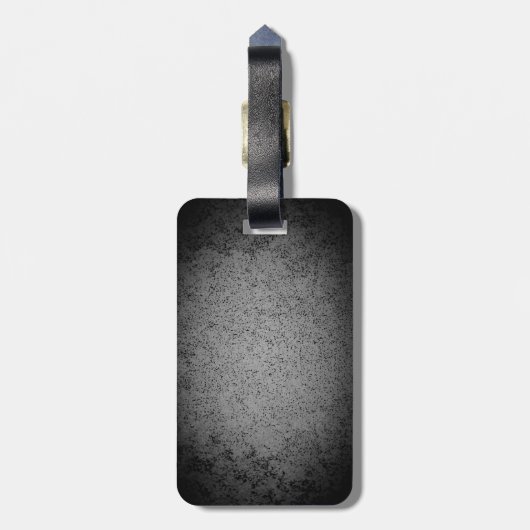 Scottish Terrier, 2 Silhouetten, Granitsilber Gepäckanhänger (Rückseite vertikal)