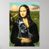Scottish Terrier 3 - Mona Lisa Poster (Vorne)