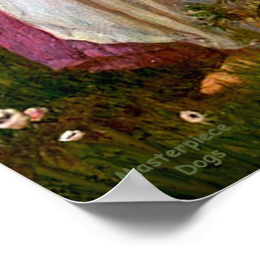 Scottish Terrier 3 - Windblumen Poster (Ecke)