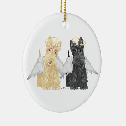 Scottish Terrier Angels Keramik Ornament (Rechts)