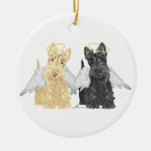 Scottish Terrier Angels Keramik Ornament (Vorne)