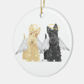 Scottish Terrier Angels Keramik Ornament (Links)