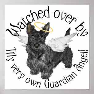 Scottish Terrier Angels Poster