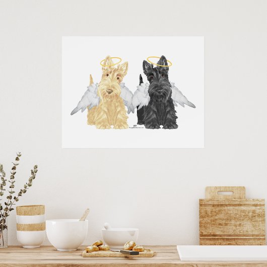 Scottish Terrier Angels Poster (Küche)