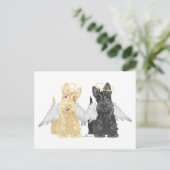 Scottish Terrier Angels Postkarte (Stehend Vorderseite)