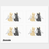 Scottish Terrier Angels Rechteckiger Aufkleber (Blatt)