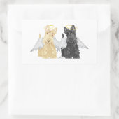 Scottish Terrier Angels Rechteckiger Aufkleber (Tasche)