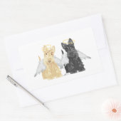 Scottish Terrier Angels Rechteckiger Aufkleber (Umschlag)