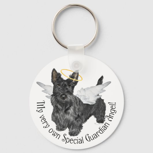 Scottish Terrier Angels Schlüsselanhänger (Vorderseite)