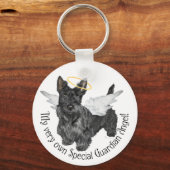 Scottish Terrier Angels Schlüsselanhänger (Vorderseite)