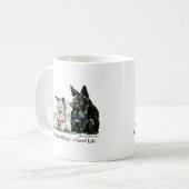 Scottish-Terrier-angenehmes Leben Kaffeetasse (Vorderseite Links)