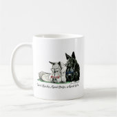 Scottish-Terrier-angenehmes Leben Kaffeetasse (Links)
