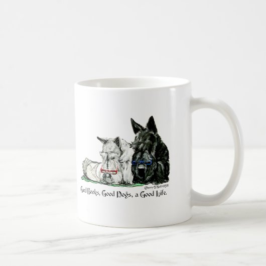 Scottish-Terrier-angenehmes Leben Kaffeetasse (Rechts)