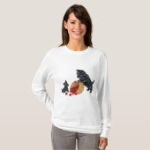 Scottish Terrier Apple Harvest T-Shirt (Vorne ganz)