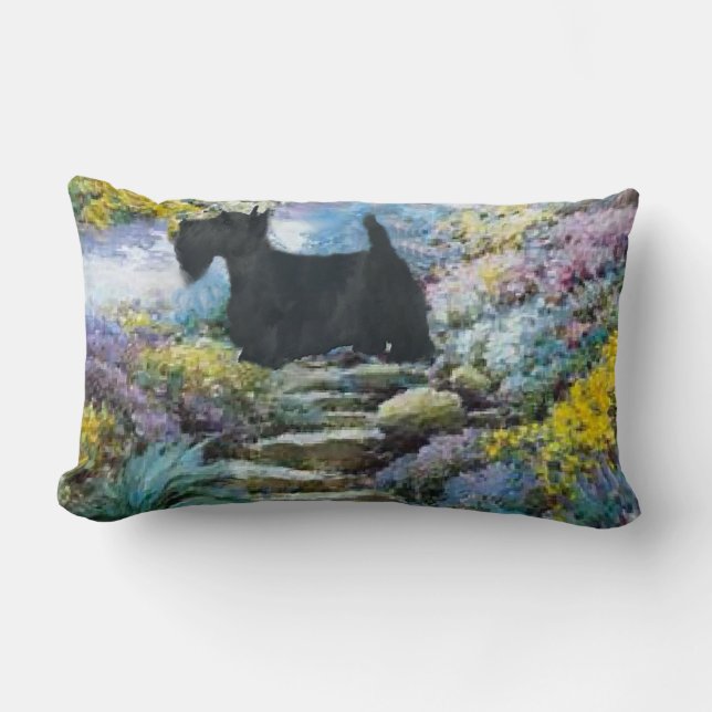Scottish Terrier Art Gifts Lendenkissen (Vorderseite)